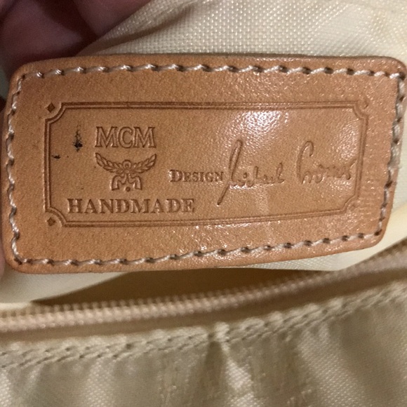 MCM Vintage Leather Trimmed Satchel - Picture 13 of 15